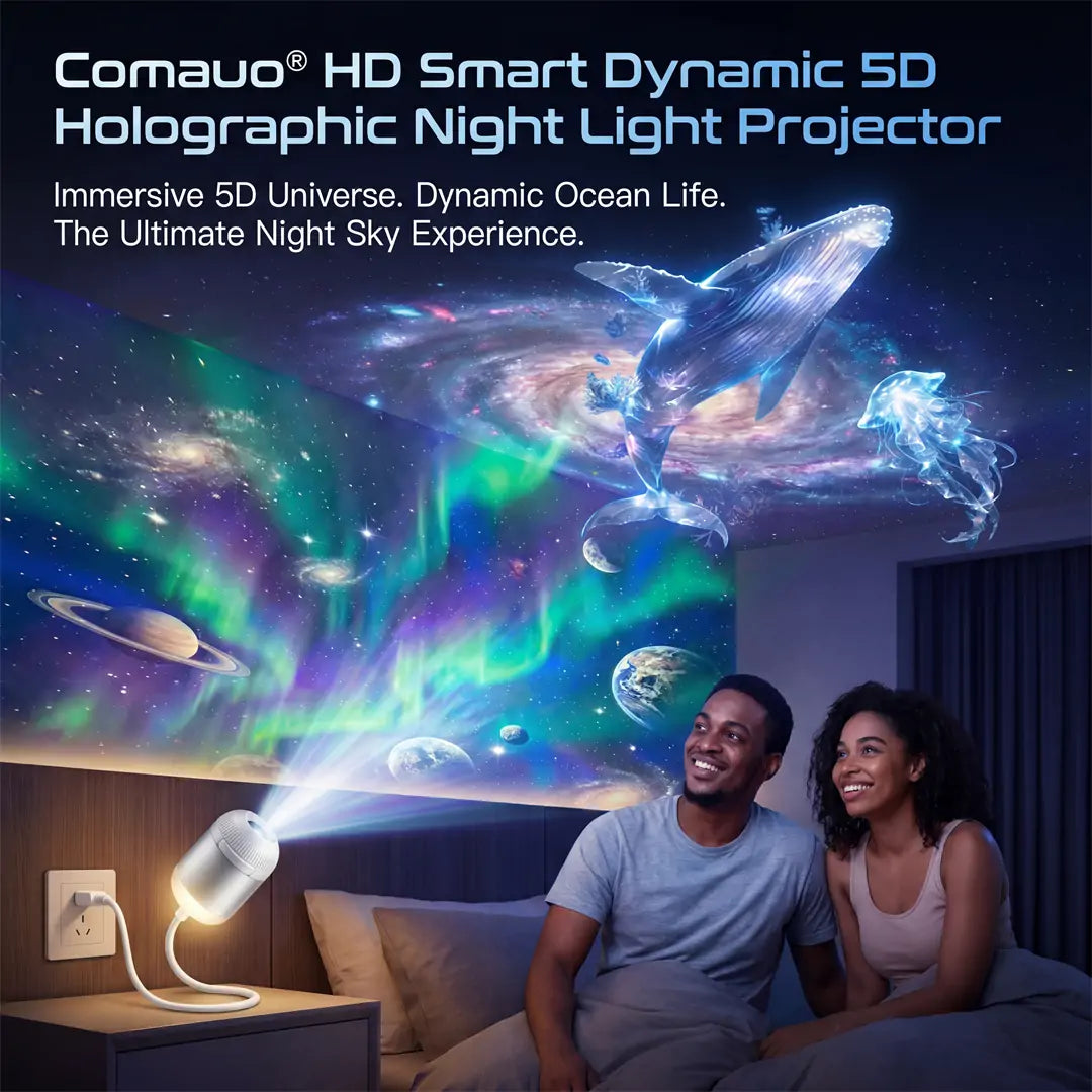 Comaguo® Night Light Projector - Smart Holographic Star Projector