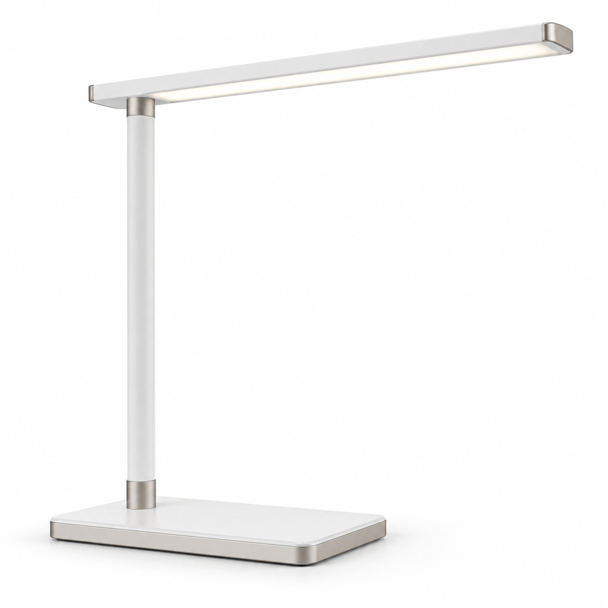 Minimalistische LED-Schreibtischlampe in Weiß – Schlanke Arbeitsleuchte für Büro, Homeoffice und Lesebereich