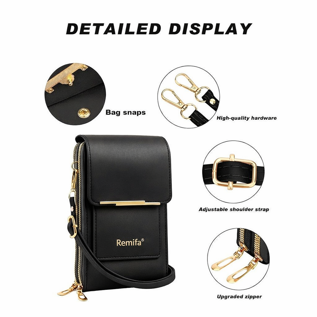 🔥Final 3 Hours: 50% OFF Remifa®2026 Trendy Minimalist Elegant Women's Touchscreen Crossbody Phone Purse