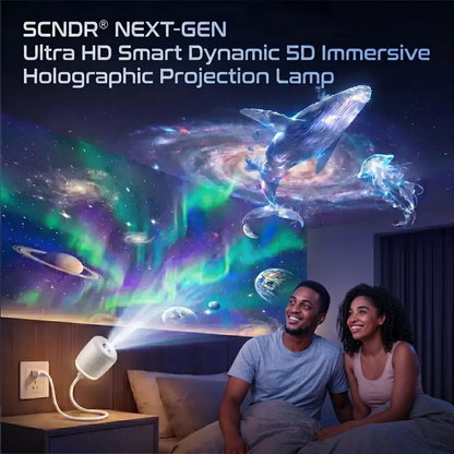 🇺🇸𝑺𝑪𝑵𝑫𝑹® 🚀 Smart HD Mini Projector with Auto Focus & 180° Rotation