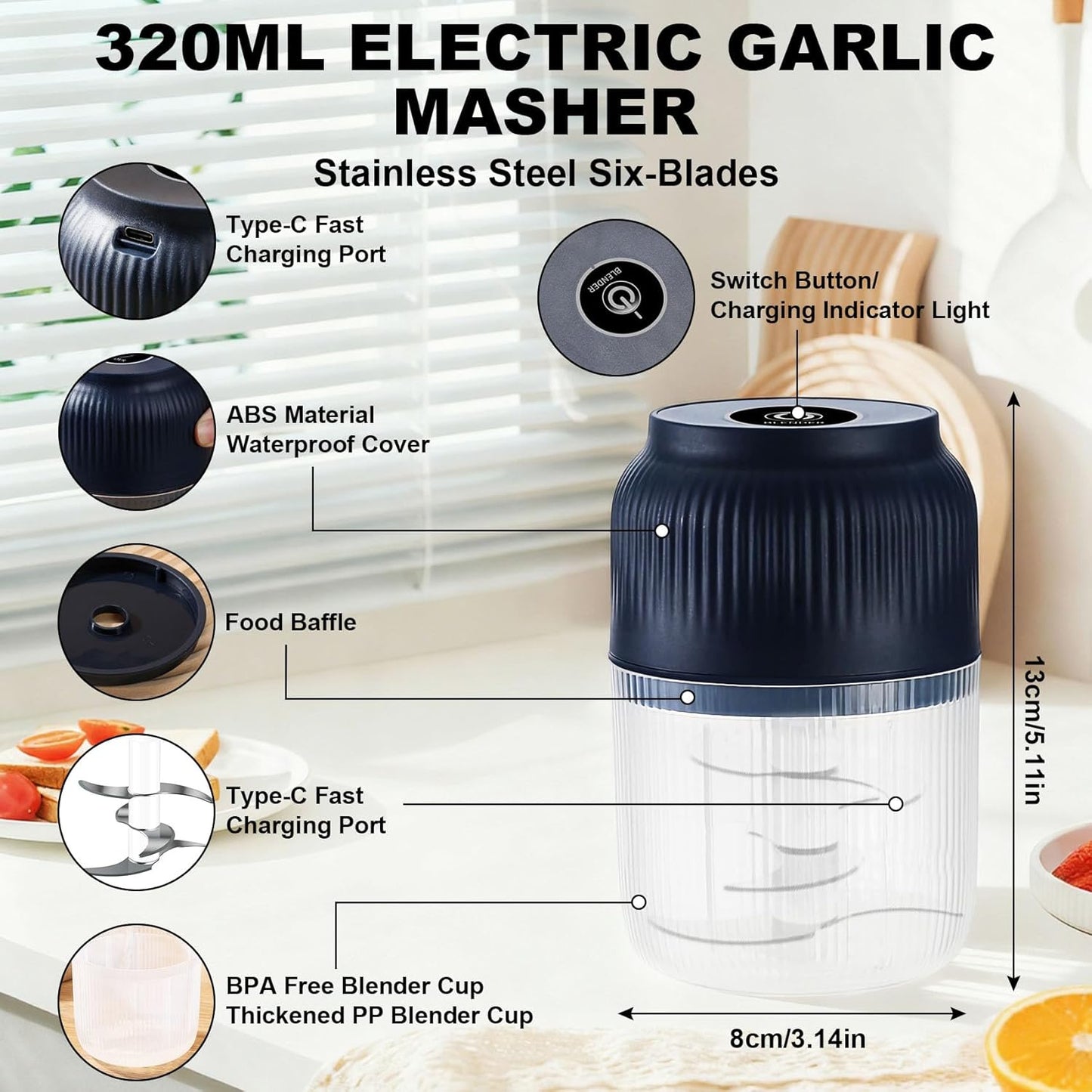✨Billhol® Electric Garlic Chopper