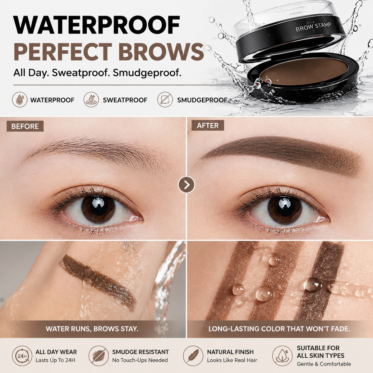 🥳2026 HOT SALE🥳💞50K+ SOLD!🖌️✨ 50% OFF! Instant Adjustable Eyebrow Stamp – Two‑color brow powder, waterproof & smudge‑proof. Natural, full brows in seconds! 💕🎀